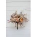 Wedding bouquets in beige pale orange colors. Bridal bouquet. Faux bouquet. Bridesmaid bouquet. 5045
