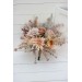 Wedding bouquets in beige pale orange colors. Bridal bouquet. Faux bouquet. Bridesmaid bouquet. 5045