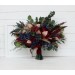 Wedding Bouquets in Burgundy, Navy Blue & Beige | Faux Bridal & Bridesmaid Bouquets