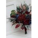 Wedding Bouquets in Burgundy, Navy Blue & Beige | Faux Bridal & Bridesmaid Bouquets