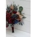 Wedding Bouquets in Burgundy, Navy Blue & Beige | Faux Bridal & Bridesmaid Bouquets