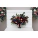 Wedding Bouquets in Burgundy, Navy Blue & Beige | Faux Bridal & Bridesmaid Bouquets