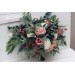 Wedding bouquets in dusty rose mauve navy blue colors. Bridal bouquet. Faux bouquet. Bridesmaid bouquet. 5046