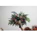Wedding bouquets in dusty rose mauve navy blue colors. Bridal bouquet. Faux bouquet. Bridesmaid bouquet. 5046