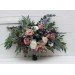 Wedding bouquets in dusty rose mauve navy blue colors. Bridal bouquet. Faux bouquet. Bridesmaid bouquet. 5046