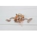  Wedding boutonnieres and wrist corsage  in beige pale orange color scheme. Flower accessories. 5045