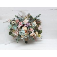Colorful wedding bouquets. Bridal bouquet. Faux bouquet. Bridesmaid bouquet. 5048
