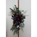  Flower arch arrangement in burgundy navy blue colors.  Arbor flowers. Floral archway. Faux flowers for wedding arch. 5047