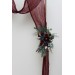  Flower arch arrangement in burgundy navy blue colors.  Arbor flowers. Floral archway. Faux flowers for wedding arch. 5047