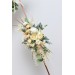  Flower arch arrangement in cream ivory champagne colors.  Arbor flowers. Floral archway. Faux flowers for wedding arch. 5049