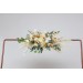  Flower arch arrangement in cream ivory champagne colors.  Arbor flowers. Floral archway. Faux flowers for wedding arch. 5049