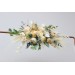  Flower arch arrangement in cream ivory champagne colors.  Arbor flowers. Floral archway. Faux flowers for wedding arch. 5049
