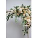  Flower arch arrangement in cream ivory champagne colors.  Arbor flowers. Floral archway. Faux flowers for wedding arch. 5049