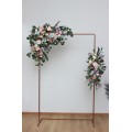  Flower arch arrangement in pink turquoise yellow colors.  Arbor flowers. Floral archway. Faux flowers for wedding arch. 5048