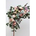  Flower arch arrangement in pink turquoise yellow colors.  Arbor flowers. Floral archway. Faux flowers for wedding arch. 5048