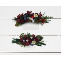Flower combs with berries. Wedding accessories for hair. Bridal flower comb. Bridesmaid floral comb. 5050