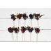 Set of 10 hair pins. Hair accessories. Flower accessories for wedding. 5050