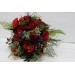 Wedding bouquet in red colors with berries. Bridal bouquet.  Faux bouquet. Bridesmaid bouquet. 5050