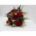 Wedding bouquet in red colors with berries. Bridal bouquet.  Faux bouquet. Bridesmaid bouquet. 5050