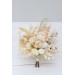 Wedding bouquets in champagne ivory cream colors. Bridal bouquet. Faux bouquet. Bridesmaid bouquet. 5206