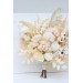 Wedding bouquets in champagne ivory cream colors. Bridal bouquet. Faux bouquet. Bridesmaid bouquet. 5206