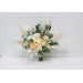 Wedding bouquets in cream ivory champagne colors. Bridal bouquet. Faux bouquet. Bridesmaid bouquet. 5049