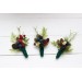  Wedding boutonnieres and wrist corsage  with berries. Flower accessories. 5050