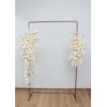 Flower Arch Arrangement in Champagne, Ivory & Cream | Faux Floral Archway for Wedding