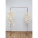 Flower Arch Arrangement in Champagne, Ivory & Cream | Faux Floral Archway for Wedding