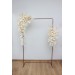 Flower Arch Arrangement in Champagne, Ivory & Cream | Faux Floral Archway for Wedding