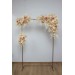  Flower arch arrangement in ivory cream sand  colors.  Arbor flowers. Floral archway. Faux flowers for wedding arch. 5049-3