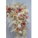  Flower arch arrangement in ivory cream sand  colors.  Arbor flowers. Floral archway. Faux flowers for wedding arch. 5049-3