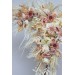  Flower arch arrangement in ivory cream sand  colors.  Arbor flowers. Floral archway. Faux flowers for wedding arch. 5049-3