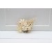 Flower comb in champagne ivory cream color scheme. Wedding accessories for hair. Bridal flower comb. Bridesmaid floral comb. 5206
