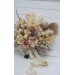 Wedding bouquets in ivory cream sand colors. Bridal bouquet. Faux bouquet. Bridesmaid bouquet. 5049-3