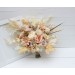 Wedding bouquets in ivory cream sand colors. Bridal bouquet. Faux bouquet. Bridesmaid bouquet. 5049-3