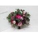 Wedding bouquets in purple and magenta colors. Bridal bouquet. Faux bouquet. Bridesmaid bouquet. 5053