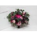Wedding bouquets in purple and magenta colors. Bridal bouquet. Faux bouquet. Bridesmaid bouquet. 5053