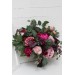 Wedding bouquets in purple and magenta colors. Bridal bouquet. Faux bouquet. Bridesmaid bouquet. 5053