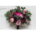 Wedding bouquets in purple and magenta colors. Bridal bouquet. Faux bouquet. Bridesmaid bouquet. 5053
