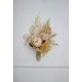  Wedding boutonnieres and wrist corsage  in champagne ivory cream color scheme. Flower accessories. 5049-2