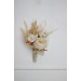 Wedding boutonnieres and wrist corsage  in champagne ivory cream color scheme. Flower accessories. 5049-2