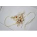  Wedding boutonnieres and wrist corsage  in champagne ivory cream color scheme. Flower accessories. 5049-2