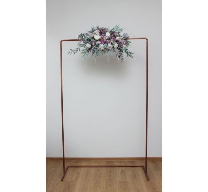 Flower Arch Arrangement in Lilac & White | Faux Floral Archway for Wedding