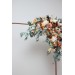  Flower arch arrangement in orange rust cinnamon peach colors.  Arbor flowers. Floral archway. Faux flowers for wedding arch. 5058