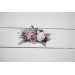 Flower comb in lilac white mauve color scheme. Wedding accessories for hair. Bridal flower comb. Bridesmaid floral comb. 5059-1