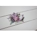 Flower comb in lilac white mauve color scheme. Wedding accessories for hair. Bridal flower comb. Bridesmaid floral comb. 5059-1