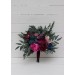 Jewel-Tone Wedding Bouquets in Emerald Green, Purple, Magenta & Teal | Faux Bridal & Bridesmaid Bouquets