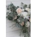 Wedding bouquets in white blush pink colors. Bridal bouquet. Faux bouquet. Bridesmaid bouquet. 5056