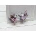 Wedding Boutonnieres & Wrist Corsage in Lilac & White | Faux Flower Accessories